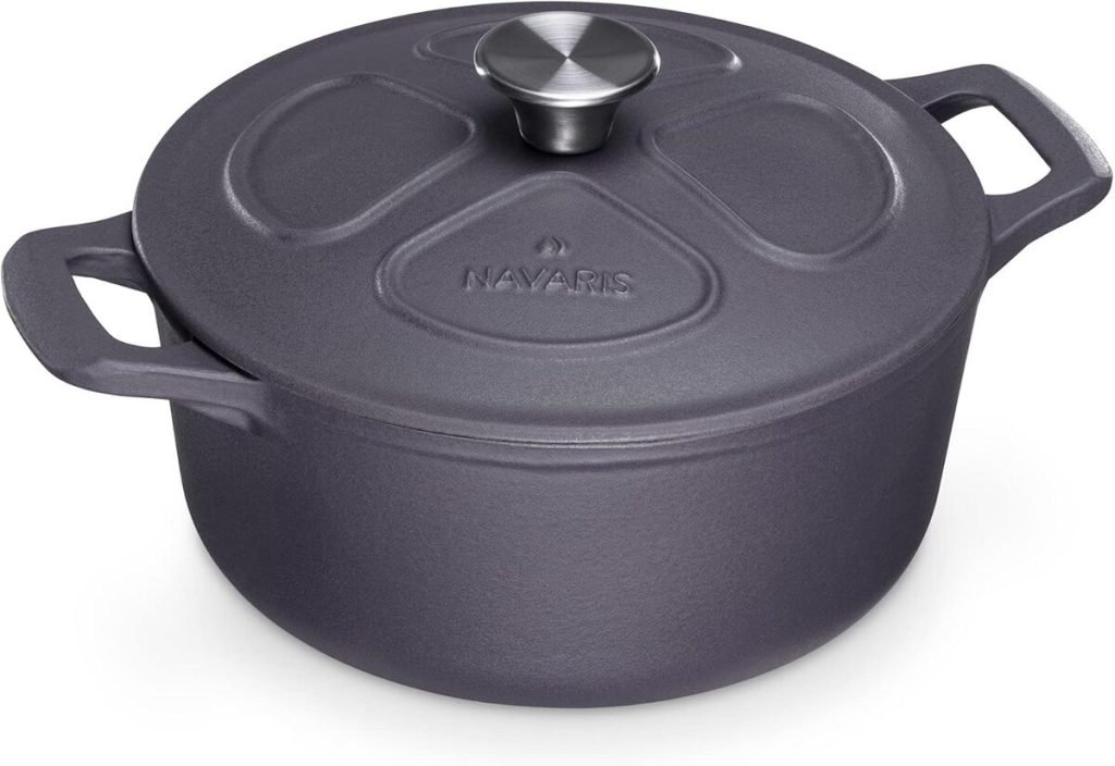 Test Navaris : marmite en Fonte Ø24 cm - Cuisson Parfaite sur Tous Feux