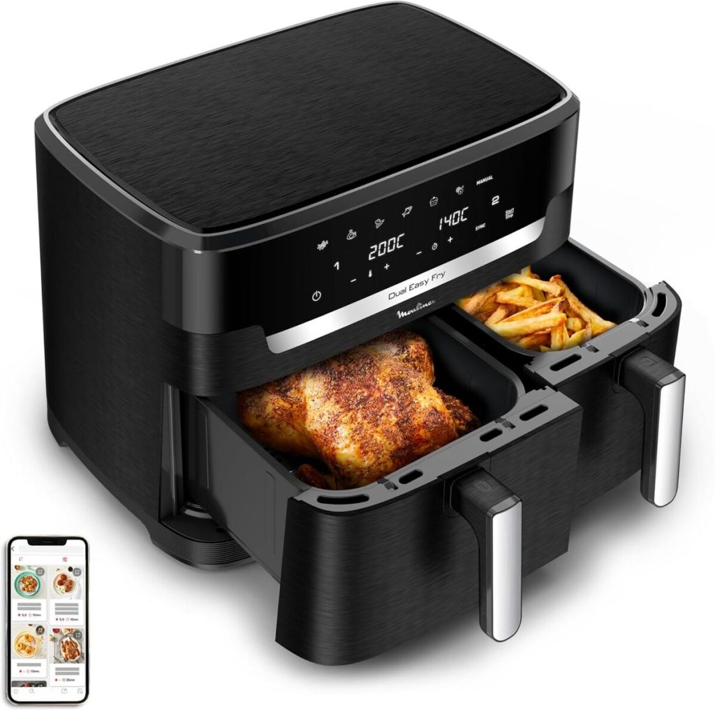 Test : moulinex Dual Easy Fry XXL 11 L, la friteuse à air familiale