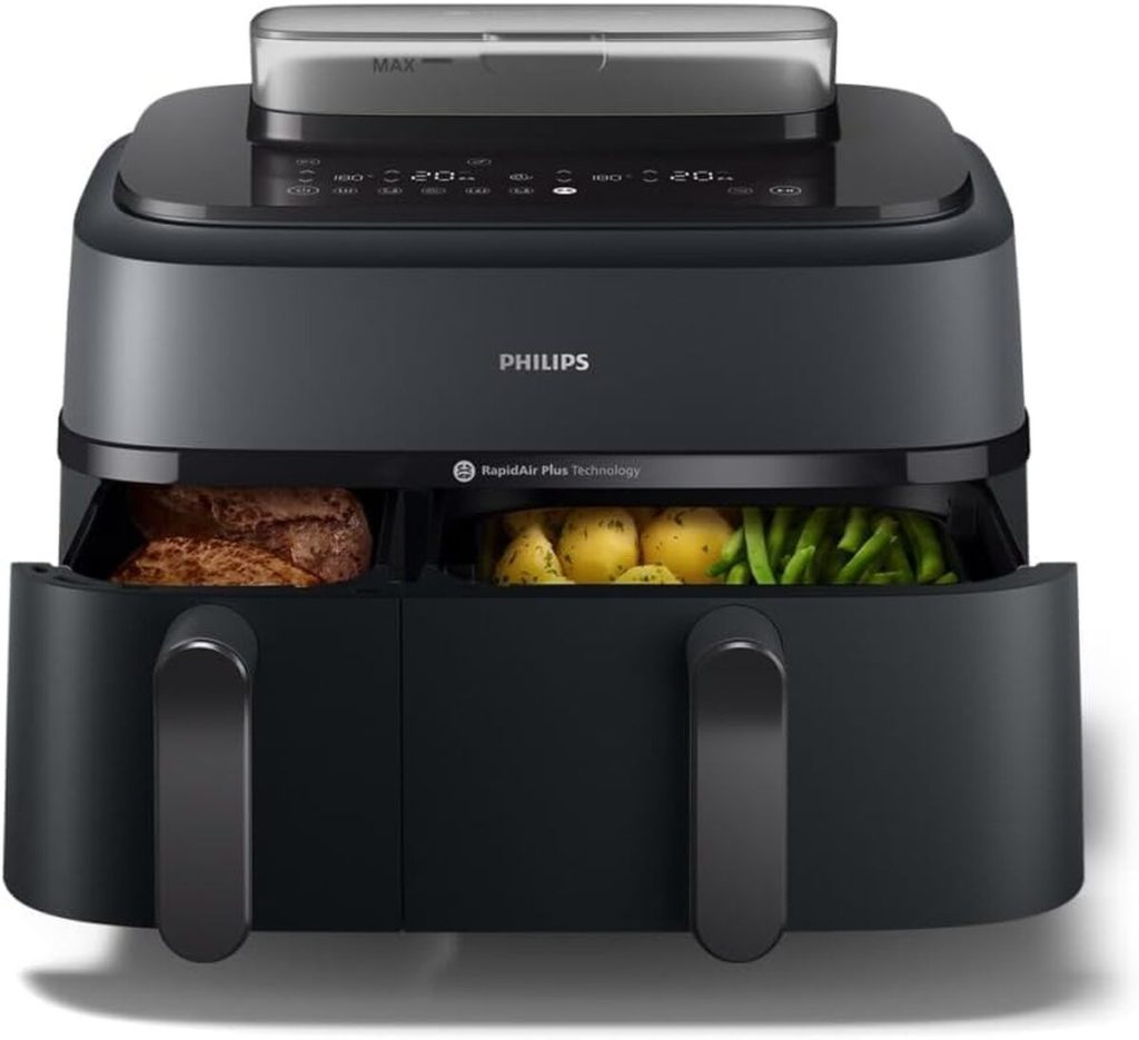 Test Philips Air Fryer Série 5000 : double panier et cuisson vapeur
