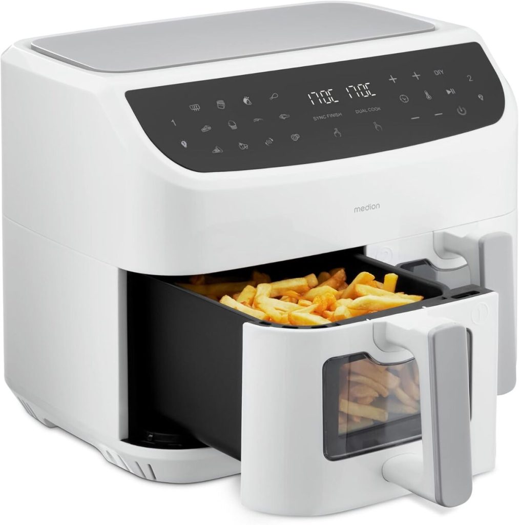 Test de la friteuse double Medion Air Fryer P20 XXL 2600 W