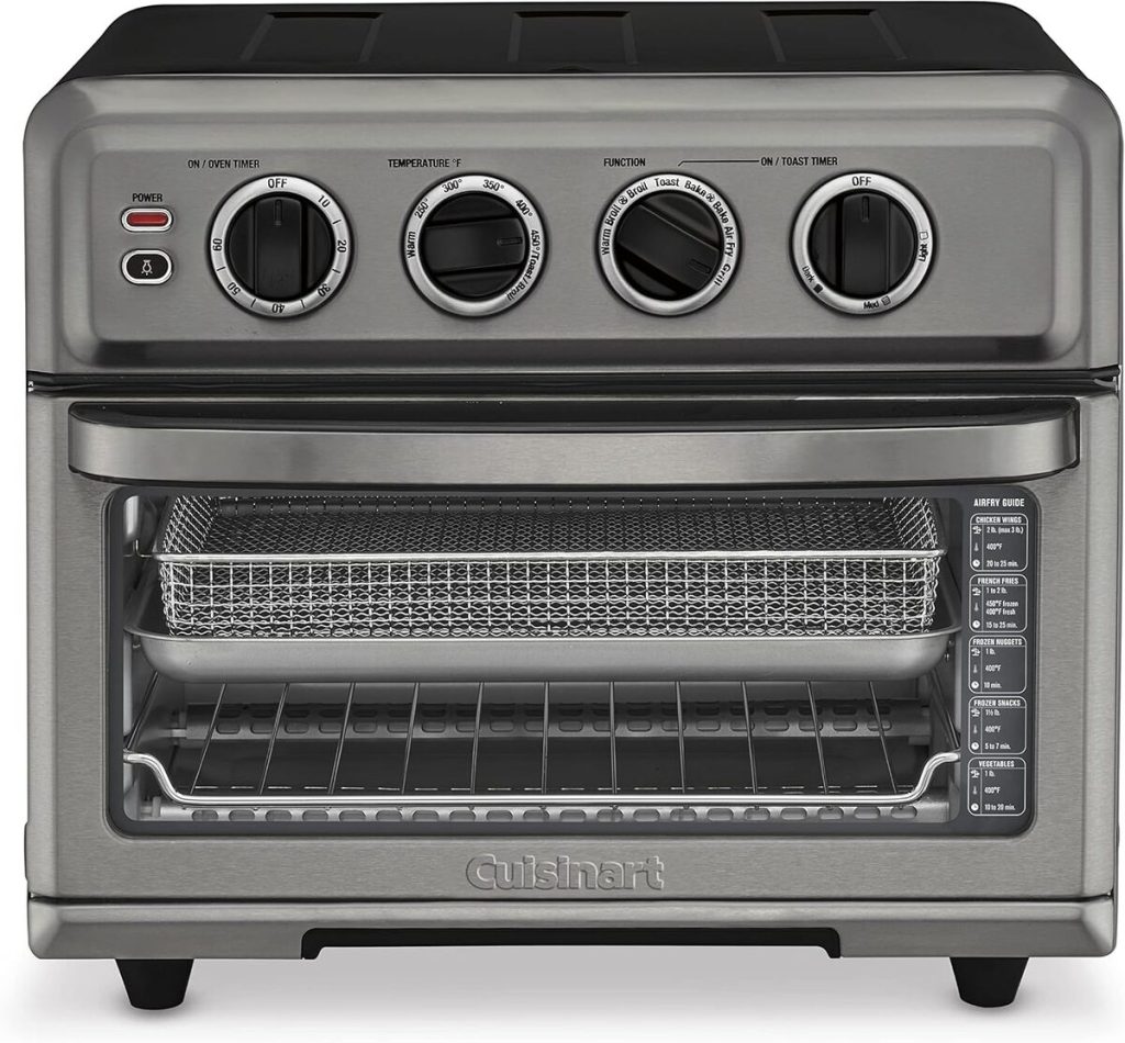 Test du four AirFryer Cuisinart TOA-70BKS : efficacité en acier noir