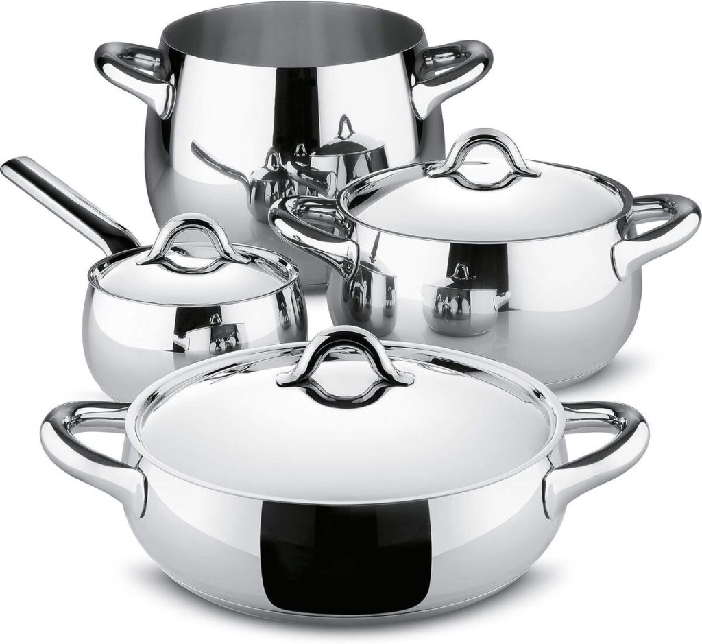 Test du set de casseroles Alessi SG100S7 en acier inoxydable