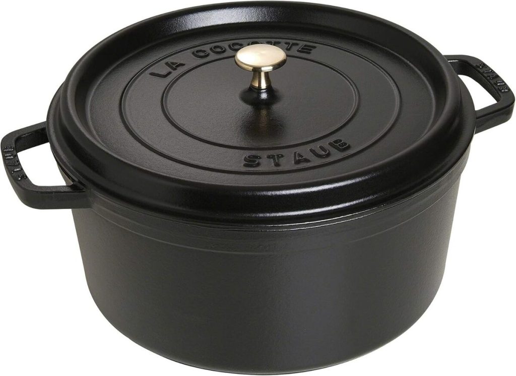 Test de la cocotte en fonte STAUB 30 cm noire