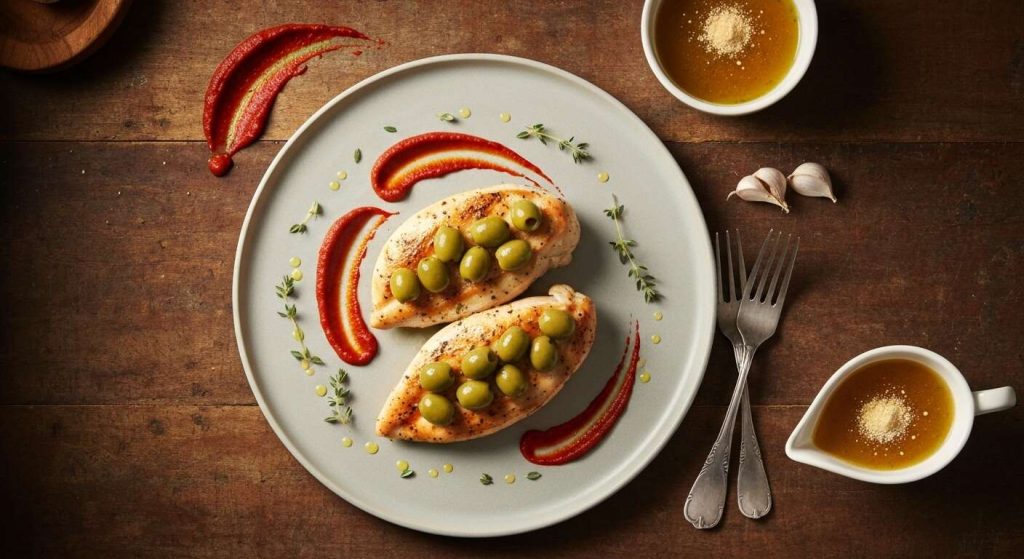 Poulet aux olives et poivrons grillés à la mijoteuse : recette savoureuse
