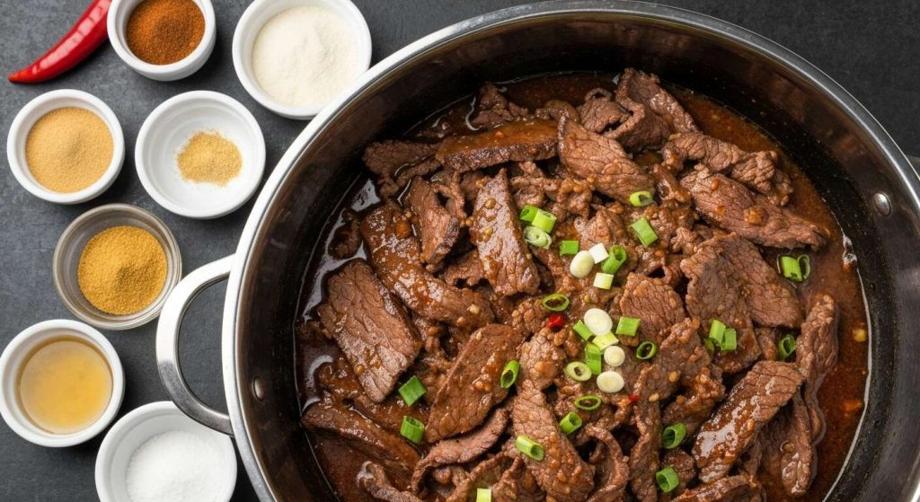 Bœuf à la Mongole à la mijoteuse : recette savoureuse et facile
