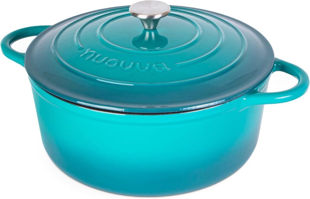 Test : cocotte en fonte émaillée Nuovva 6, 9L turquoise