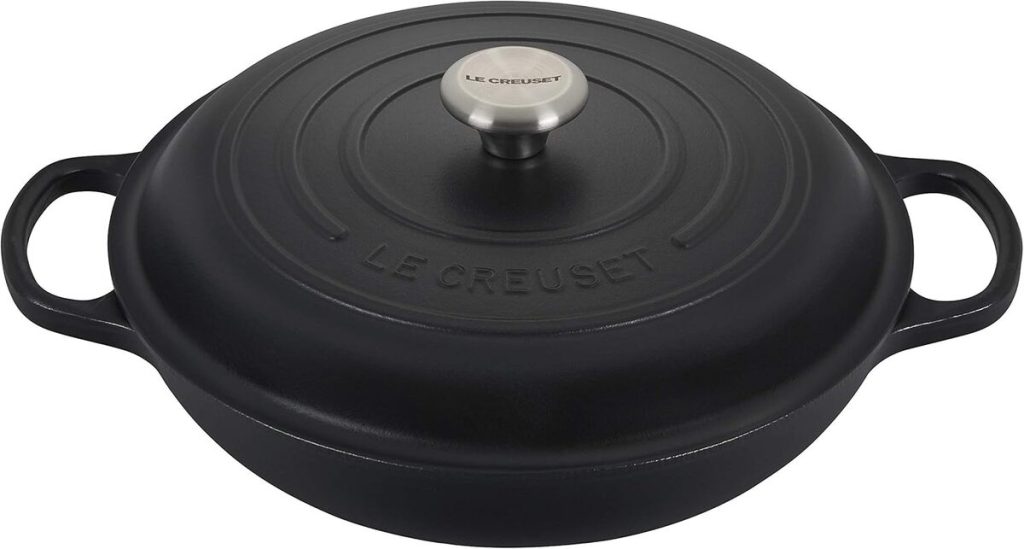 Test cocotte Le Creuset Signature 30 cm noir satiné