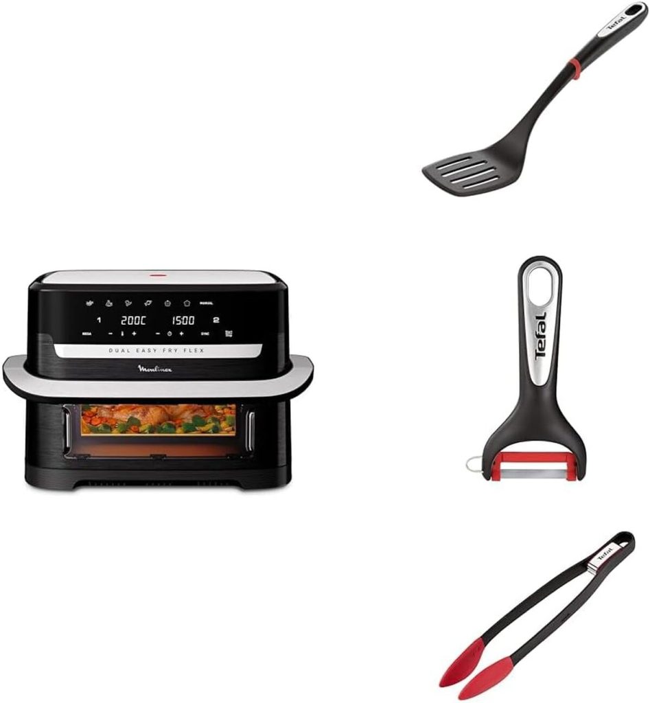 Test de la friteuse air fryer Flex 2 zones 9L de Moulinex : accessoires inclus