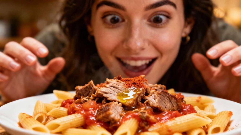 Pâtes au ragoût de porc à la mijoteuse : recette irrésistible