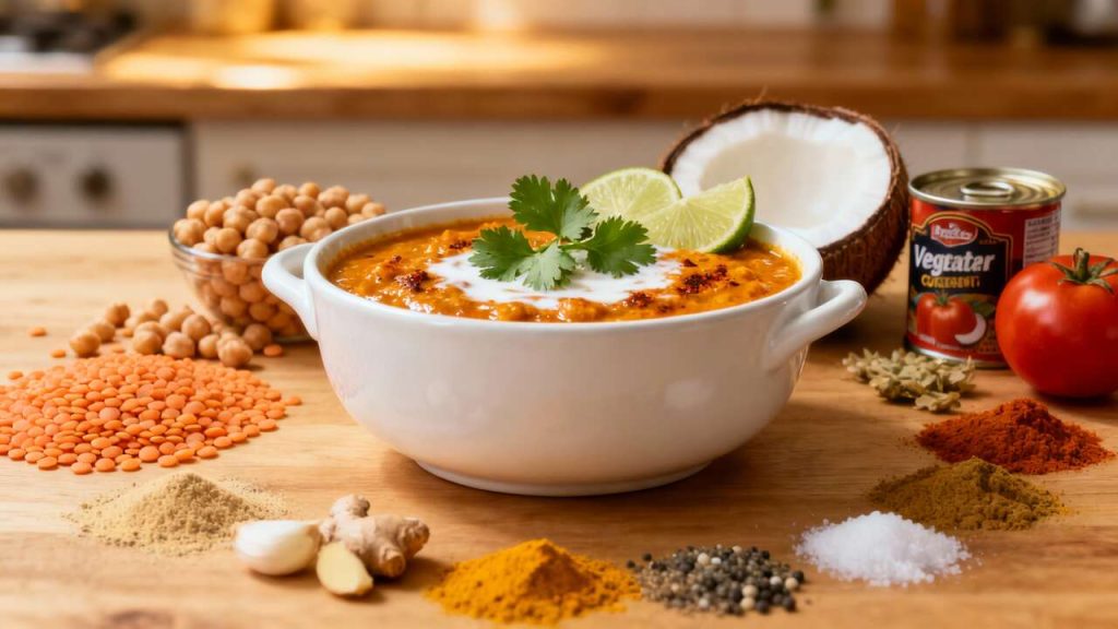 Cari végétarien à la mijoteuse : recette facile et savoureuse