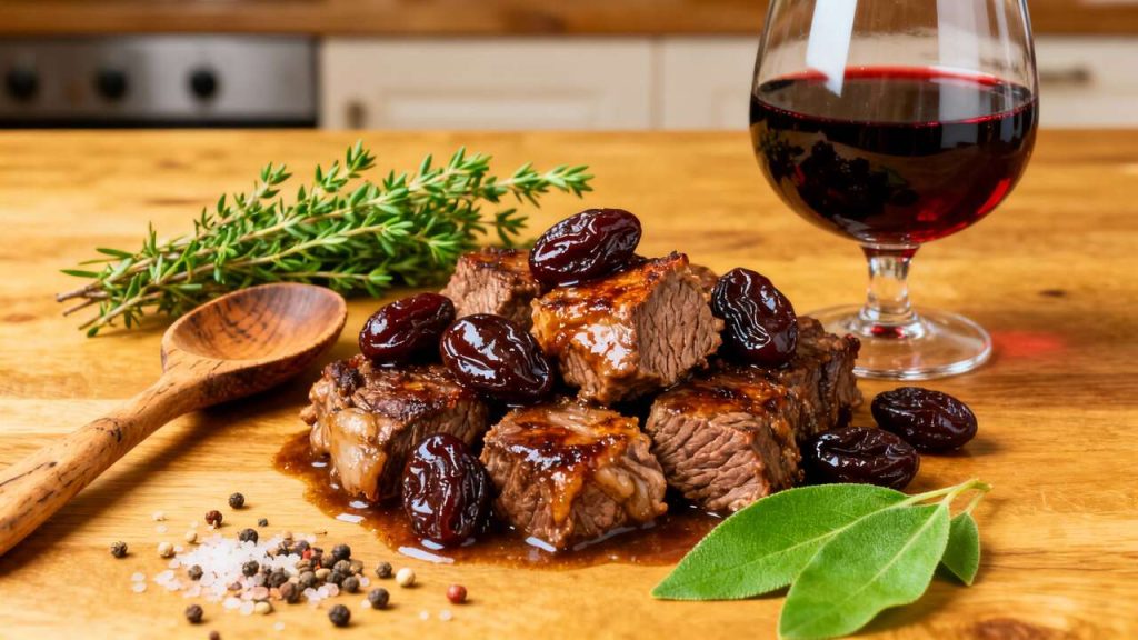 Ragoût de boeuf aux pruneaux à la mijoteuse : recette savoureuse et facile