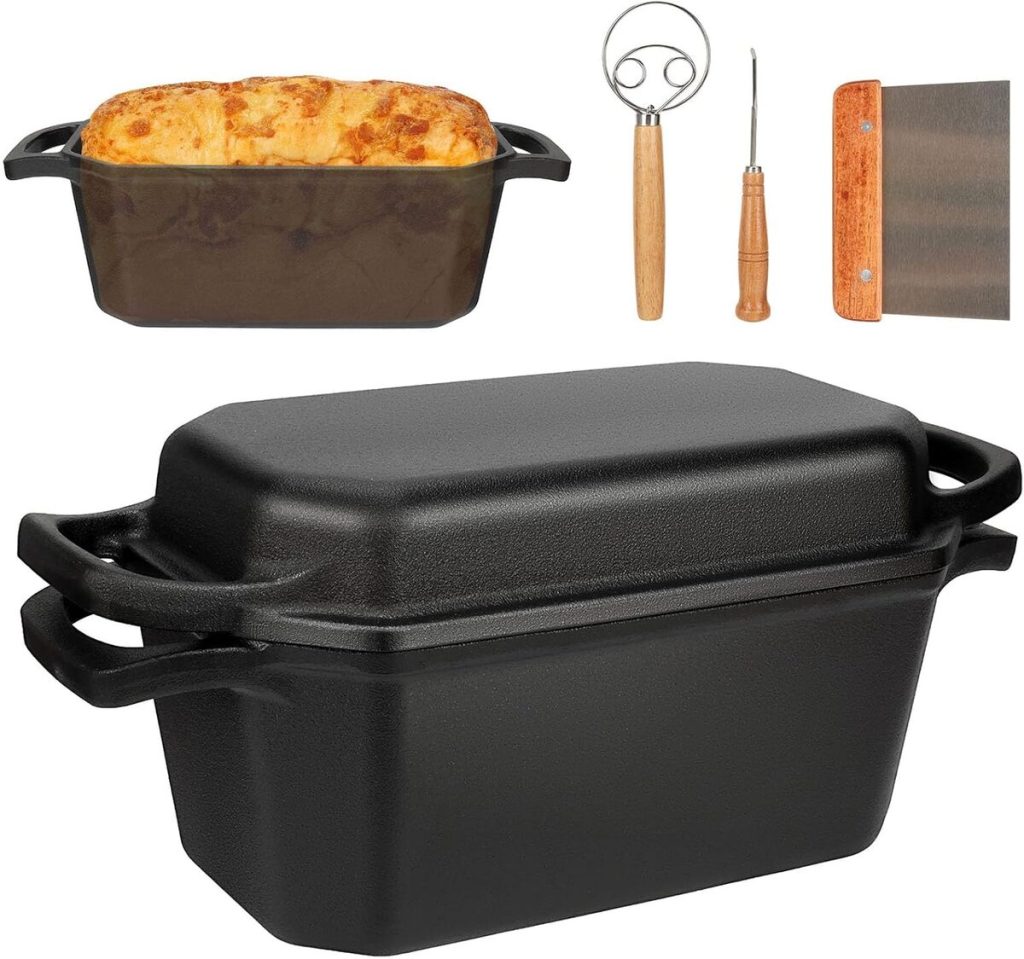 Test de la cocotte ovale 3, 6 l en fonte pour pain au levain