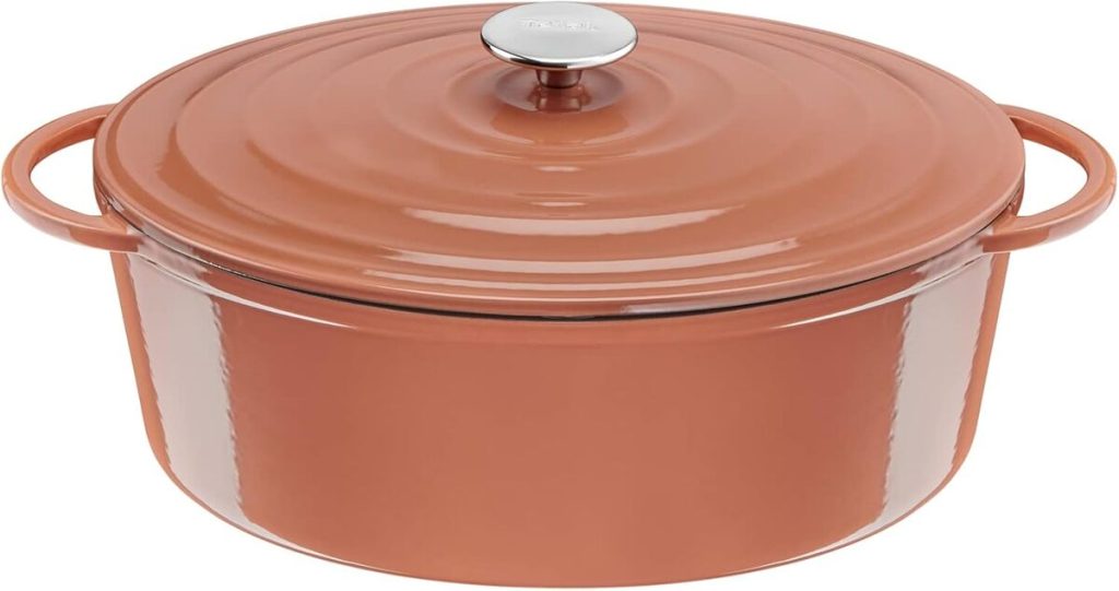 Test de la cocotte Tefal Lov Terracotta en fonte d'acier 34x26 cm
