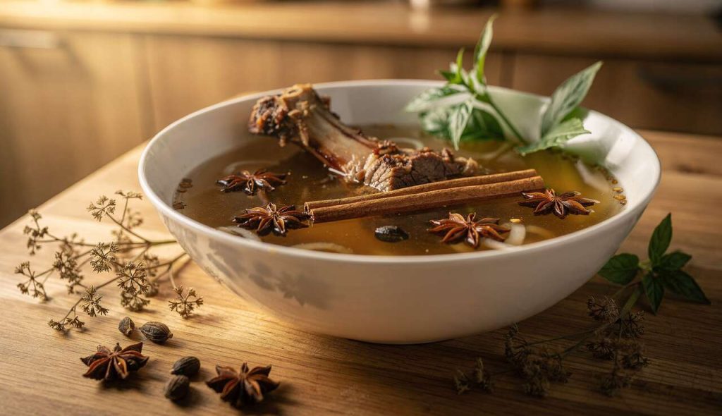 Bouillon pour Pho Bo au Bœuf à la Mijoteuse