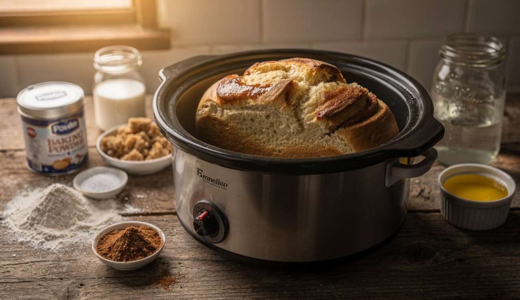Pain à la cannelle à la mijoteuse : recette facile et délicieuse