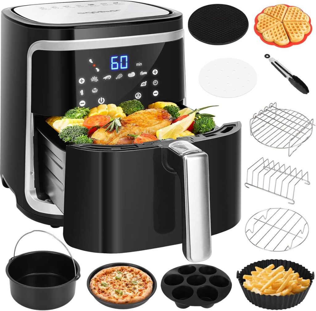 Test de la friteuse sans huile Aigostar XXL 7L avec double panier