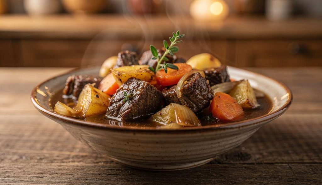Ragoût de boeuf à la mijoteuse : recette savoureuse et facile