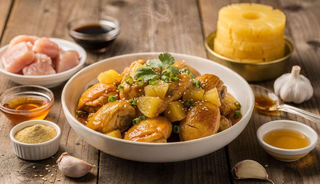 Poulet à l'ananas à la mijoteuse : recette facile et savoureuse