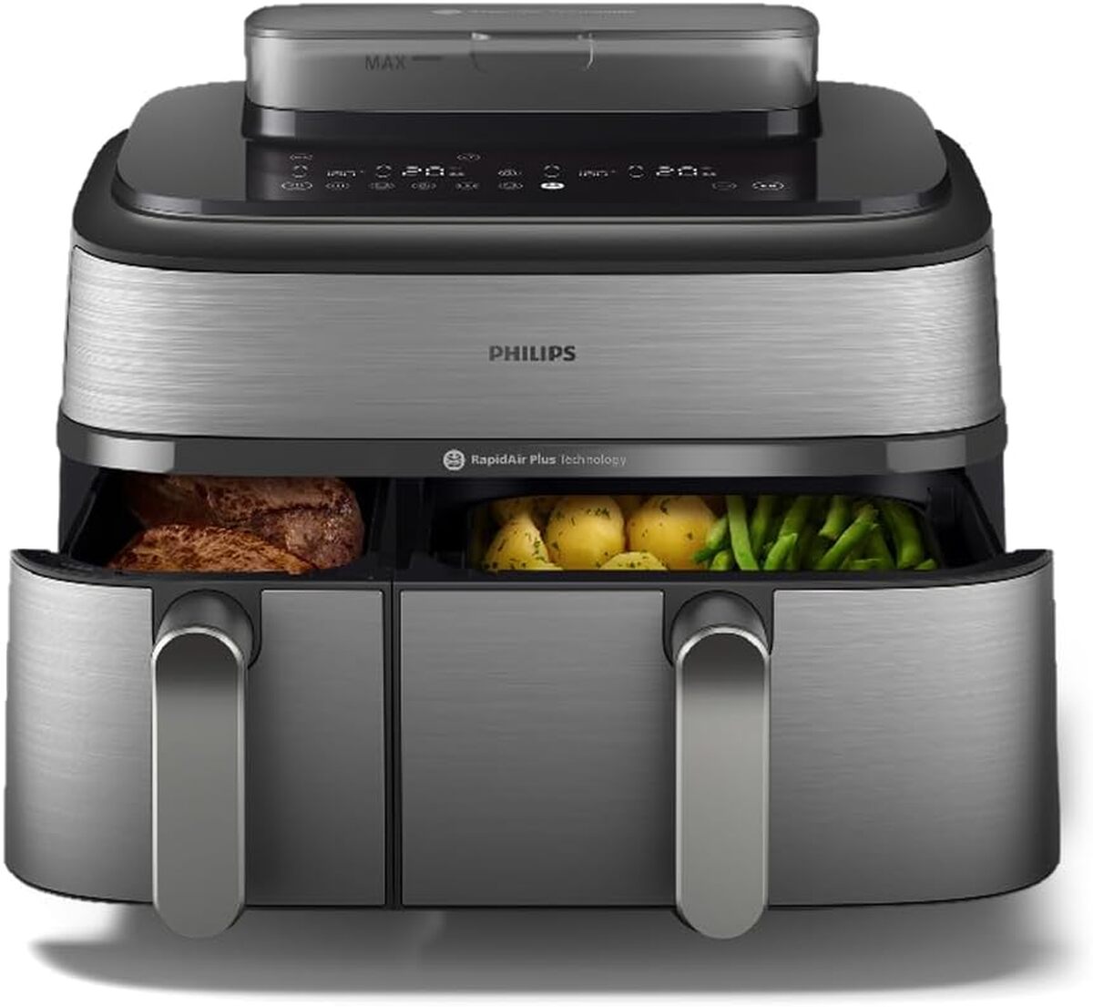 Essai : friteuse sans huile double panier philips Airfryer NA555 9L