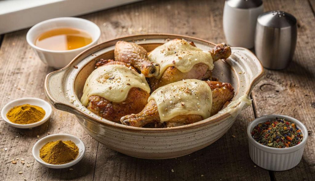 Poulet au Fromage Frais : recette à la Mijoteuse