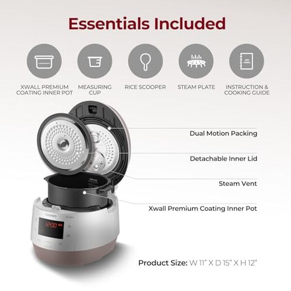 Découvrez notre test détaillé du multicooker CUCKOO CMC-QSB501S en acier inoxydable et ses fonctionnalités innovantes pour cuisiner plus facilement