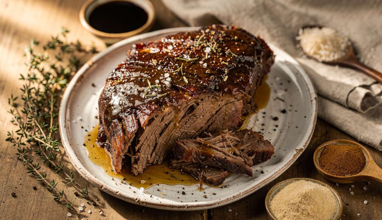 Rôti de palette balsamique et ail à la mijoteuse : recette savoureuse