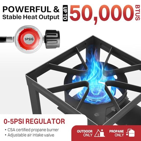 Découvrez la performance exceptionnelle et la polyvalence de la friteuse extérieure 50 000 BTU : cuisinez en plein air avec efficacité et régalez vos invités avec des plats impeccables