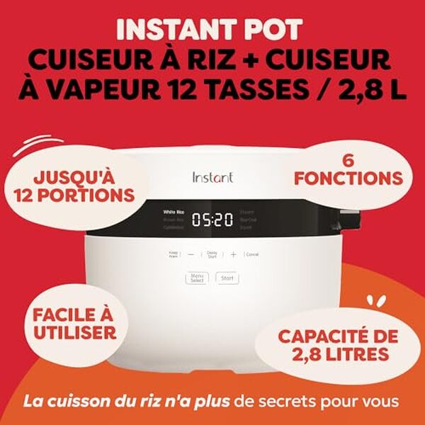 Découvrez notre test complet du cuiseur multi-grains Instant Pot de 2, 8 L, parfait pour cuisiner riz, céréales et autres plats savoureux en un tour de main  ! Profitez d'une cuisson rapide et efficace.