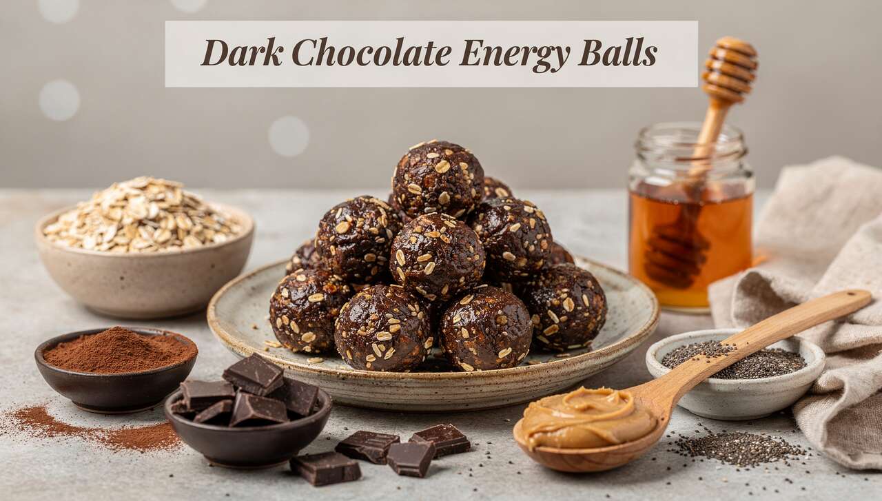 Recette de boules énergie au chocolat noir