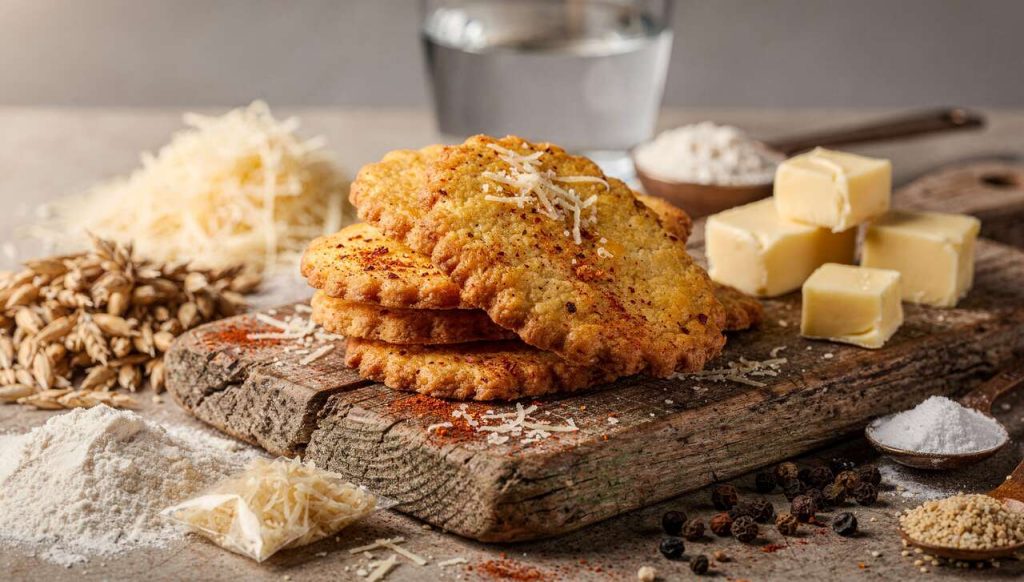 Sablés au parmesan et piment d'espelette : recette savoureuse