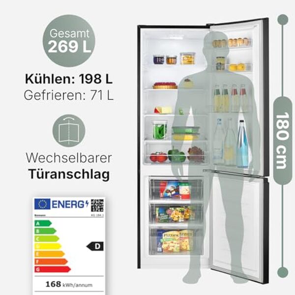 Découvrez notre test détaillé du réfrigérateur congélateur Bomann KG184-1-inox/noir 269L : performances, praticité et avis complet pour bien choisir votre appareil. 