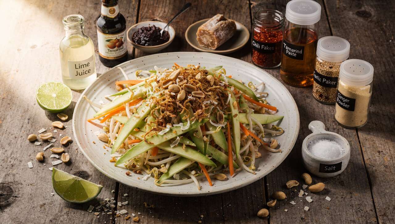 Salade thaï à la mangue verte : fraîcheur exotique