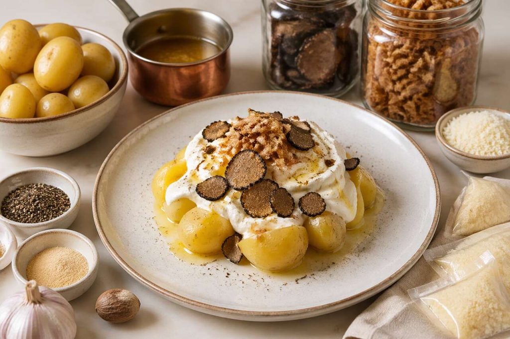 Pommes de terre truffées au mascarpone : recette gourmande