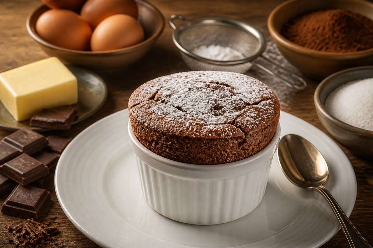 Soufflé au chocolat : recette facile et gourmande