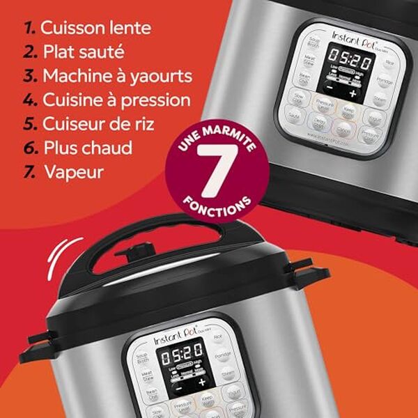 Découvrez notre test détaillé de l'Instant Pot Duo 30, l'autocuiseur multifonction 7 en 1 de 3 L. Performances, avantages et avis pour bien choisir votre cocotte-minute intelligente. 