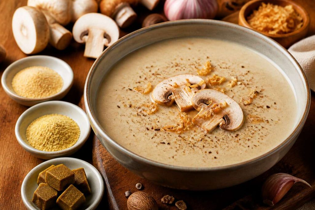 Velouté de champignons : recette savoureuse et facile
