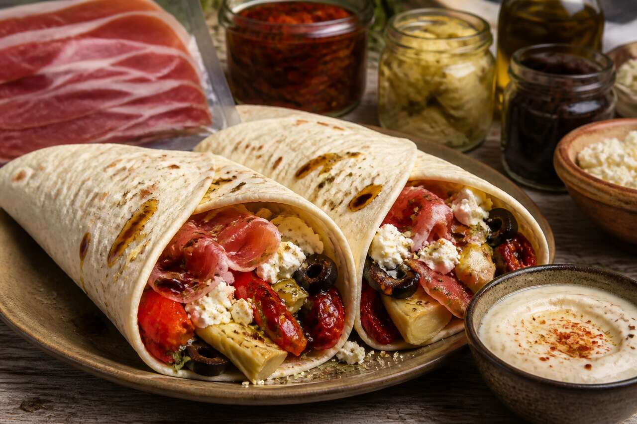 Wraps au jambon de pays et feta : une recette gourmande et facile