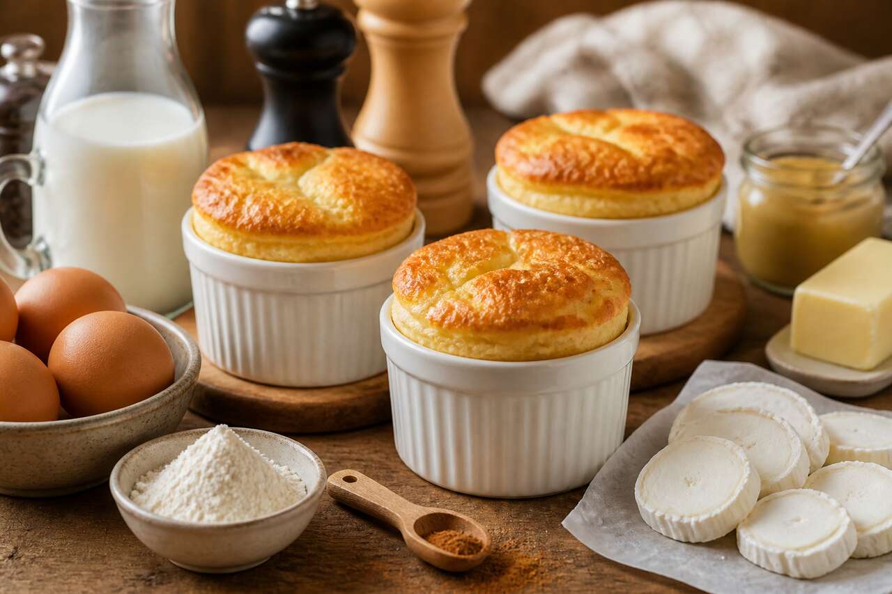 Soufflé au chèvre : recette facile et savoureuse