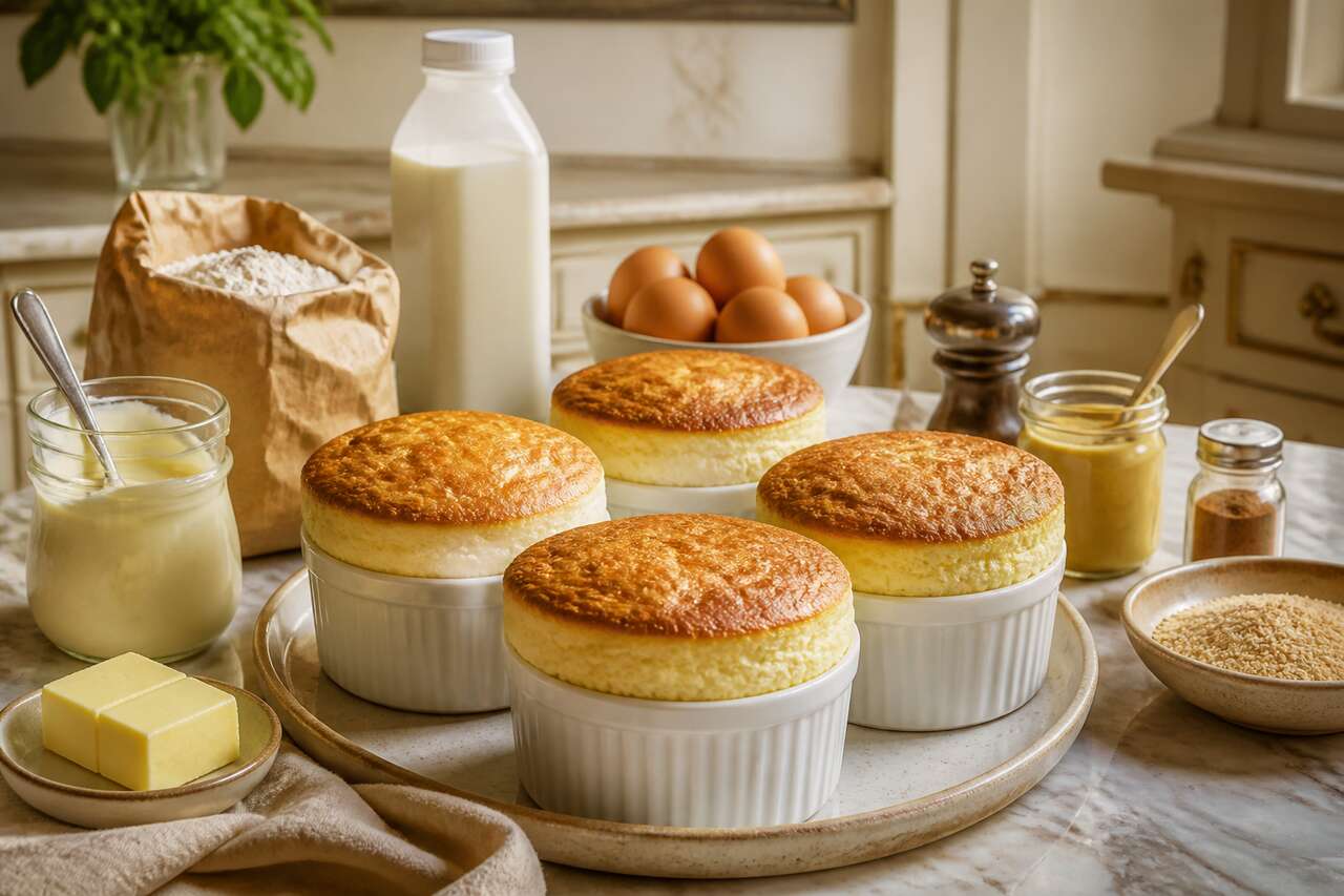 Soufflés au fromage : recette facile à la cancoillotte