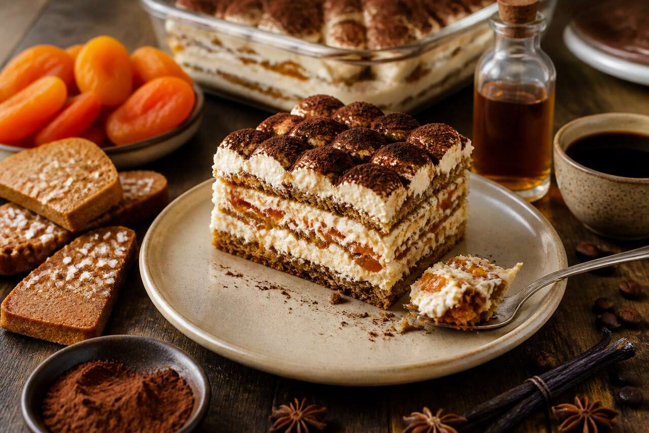 Recette tiramisu pain d’épices aux abricots
