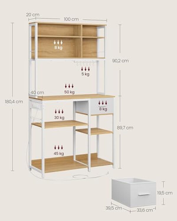 Découvrez notre test détaillé de l'étagère de cuisine Vasagle KKS027Y02 : design, robustesse et praticité pour votre cuisine