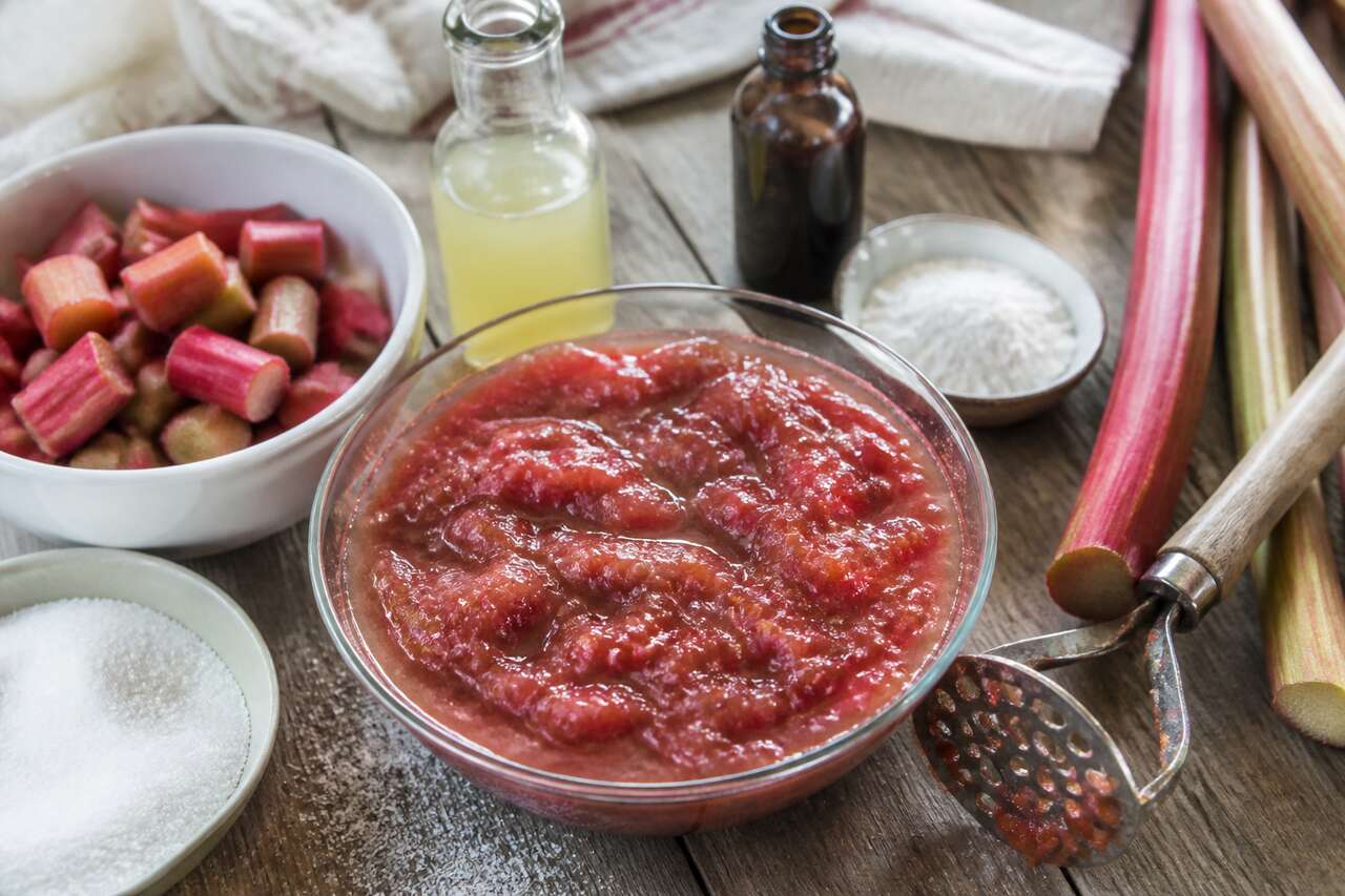 Recette de confiture de rhubarbe à la vanille