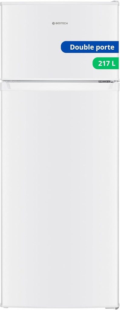 Test du réfrigérateur GEDTECH GE217DP : capacité 217L, classe E