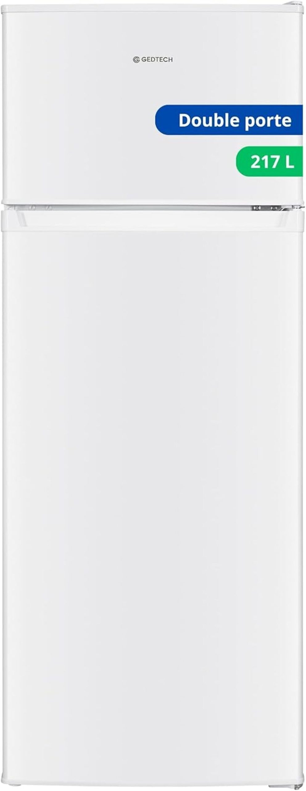 Test du réfrigérateur GEDTECH GE217DP : capacité 217L, classe E