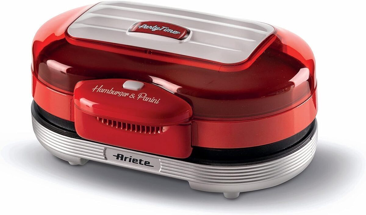 Test machine à hamburger 1200w rouge