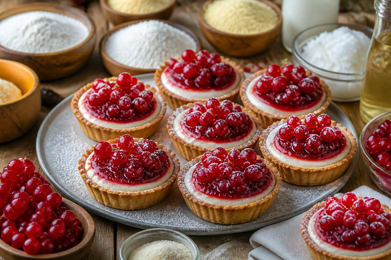 Tartelettes aux groseilles sans gluten ni caséine