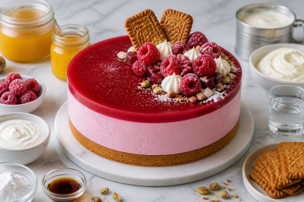 Recette d'entremets à la framboise