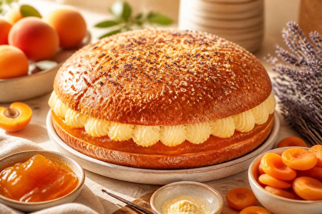 Recette de tropézienne abricot et lavande