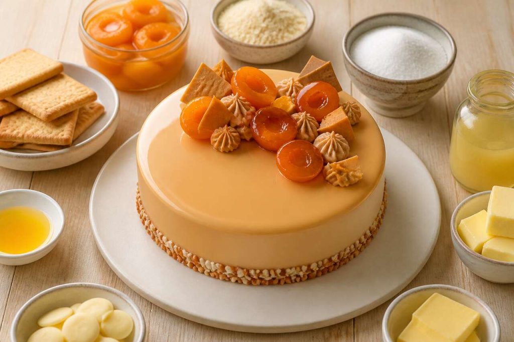 Recette d'entremets abricot et chocolat Dulcey