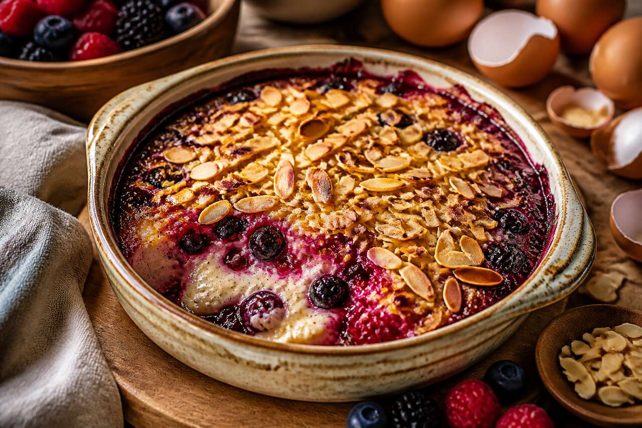 Recette du gratin de fruits rouges
